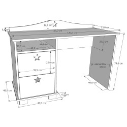 Стол письменный Stars