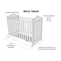 Кроватка Bella c ящиком